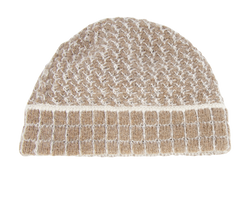 Louis Vuitton Knit Beanie, Mohair, Brown/Cream, DB, 3*